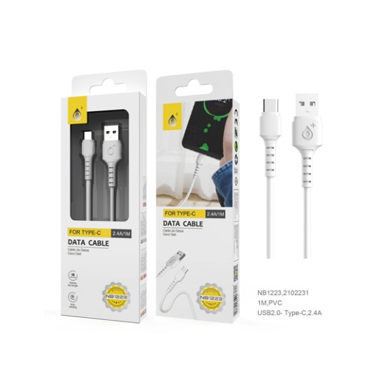 ONEPLUS DATA CABLE NB1223 BL TYPE-C USB 2.4A WHITE